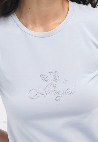 Short Sleeve Rhinestone T-Shirt