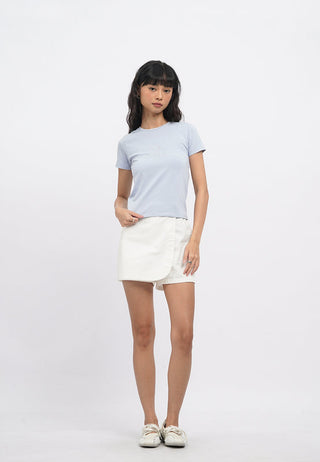 Short Sleeve Rhinestone T-Shirt
