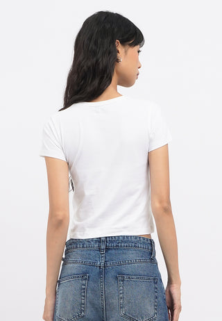 Short Sleeve Rhinestone T-Shirt
