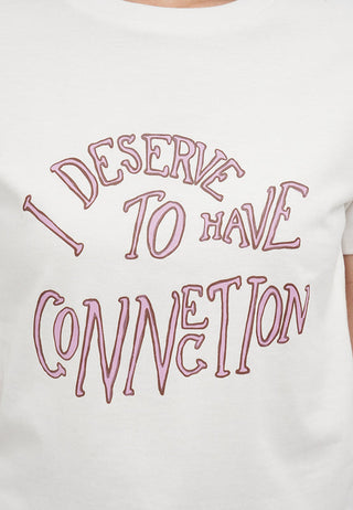 Short Sleeve Lace Trim Graphic T-Shirt