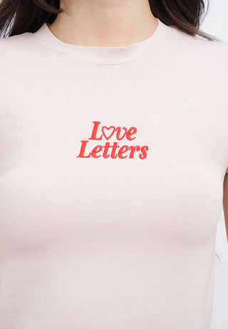 Graphic Crop T-Shirt with Frill Hem Details