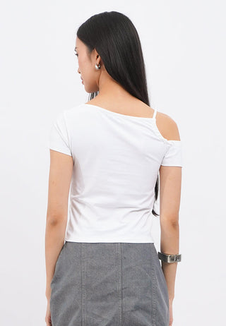 Front Tie Short Sleeve Graphic Top