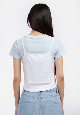 Double Layered Short Sleeve Top