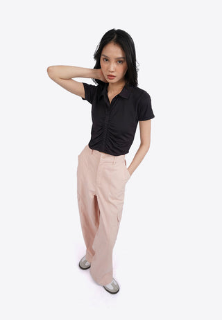 Short Sleeve Ruched Top