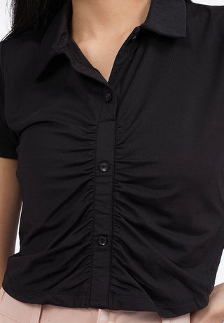 Short Sleeve Ruched Top
