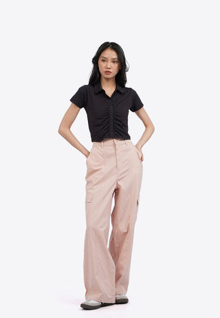Short Sleeve Ruched Top