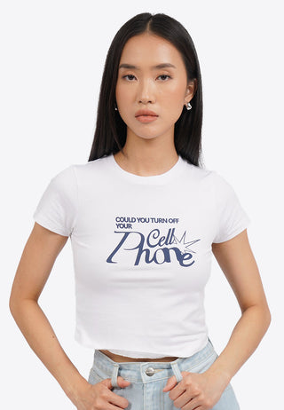 Round Hem Fitted Graphic Tee