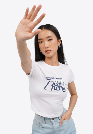 Round Hem Fitted Graphic Tee