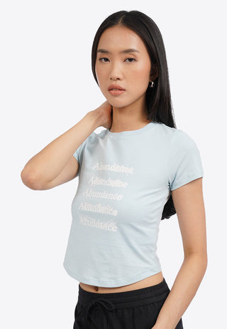 Round Hem Fitted Graphic Tee