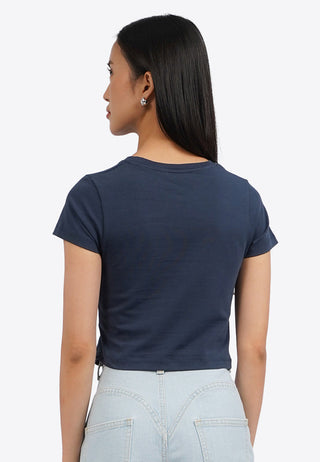 Round Hem Fitted Graphic Tee