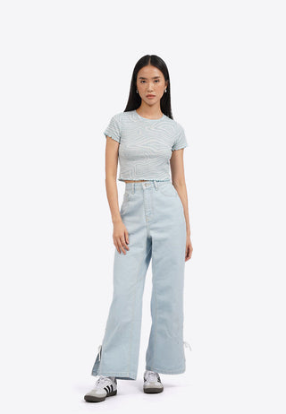 Printed Short Sleeve Top