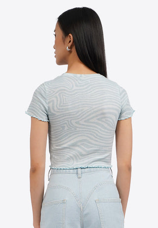 Printed Short Sleeve Top