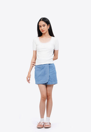 Contrast Rib Logo T-Shirt