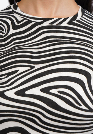 Short Sleeve Printed Crop T-Shirt