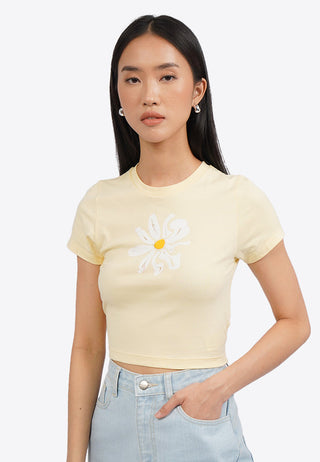 Back Tie Short Sleeve Graphic T-Shirt