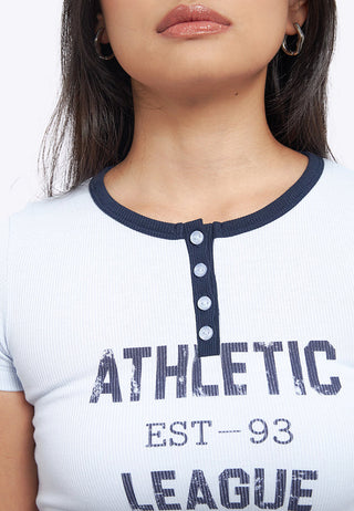 Contrast Details Fitted Crop Top