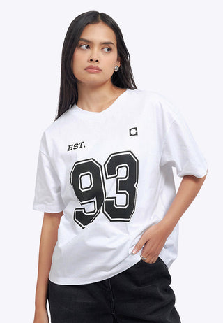 Oversized V-Neck Graphic T-Shirt
