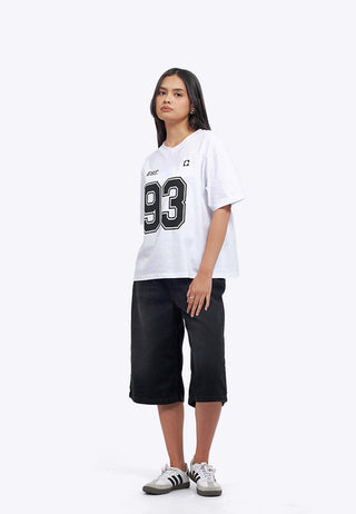 Oversized V-Neck Graphic T-Shirt