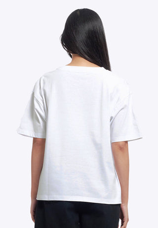 Oversized V-Neck Graphic T-Shirt