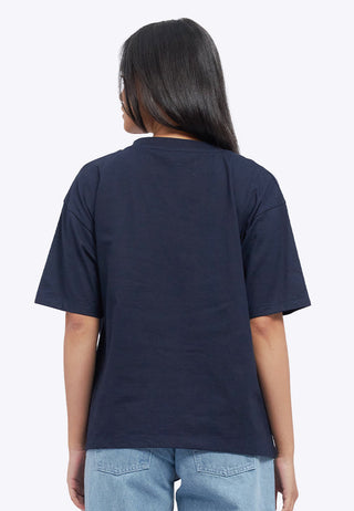 Oversized V-Neck Graphic T-Shirt