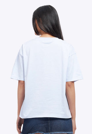 Oversized V-Neck Graphic T-Shirt
