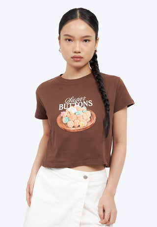 Short Sleeve Graphic Crop T-Shirt