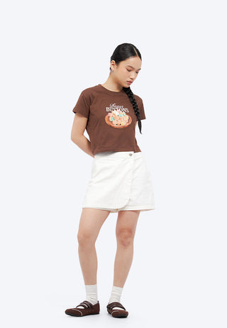Short Sleeve Graphic Crop T-Shirt