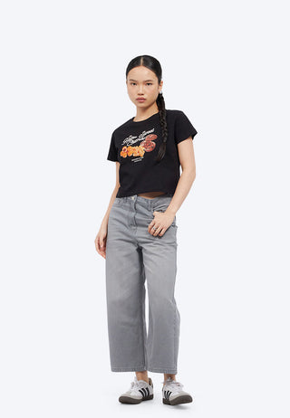 Short Sleeve Graphic Crop T-Shirt