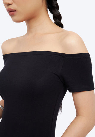 Off Shoulder Short Sleeve Top