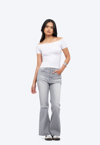 Off Shoulder Short Sleeve Top