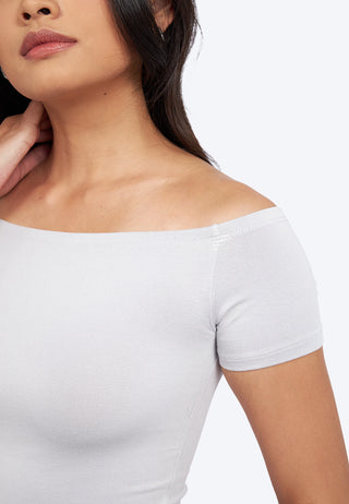 Off Shoulder Short Sleeve Top