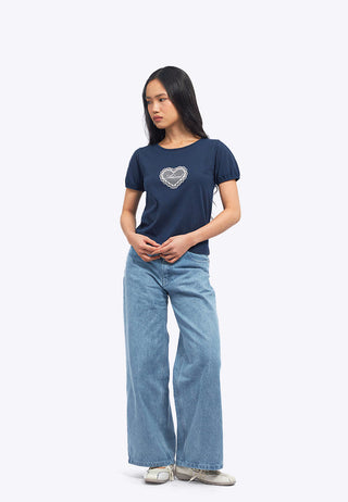 Puff Sleeve Graphic T-Shirt