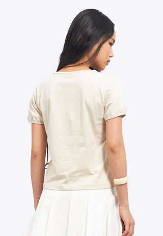 Puff Sleeve Graphic T-Shirt