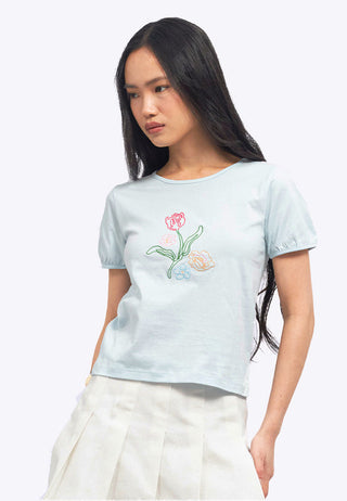 Puff Sleeve Graphic T-Shirt