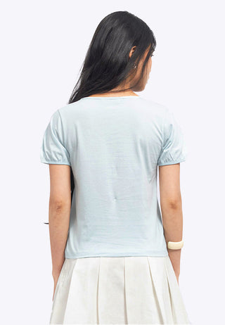 Puff Sleeve Graphic T-Shirt