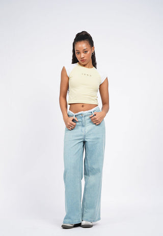 Contrast Raglan Sleeveless Top
