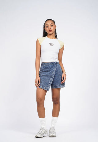 Contrast Raglan Sleeveless Top