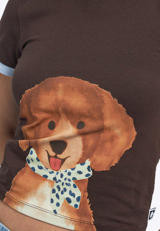 Contrast Rib Graphic T-Shirt