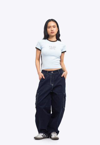 Contrast Rib Graphic T-Shirt