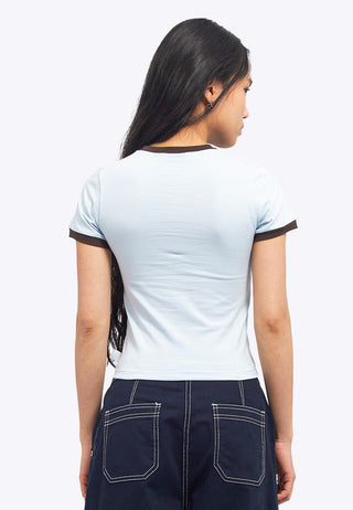 Contrast Rib Graphic T-Shirt