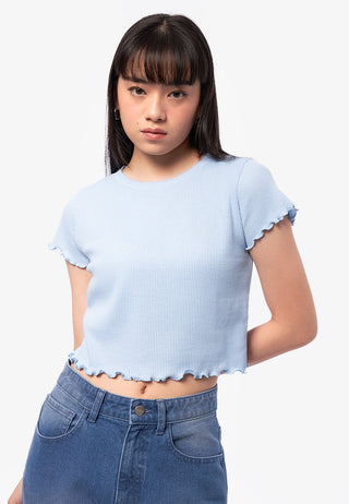 Short Sleeve Waffle Top