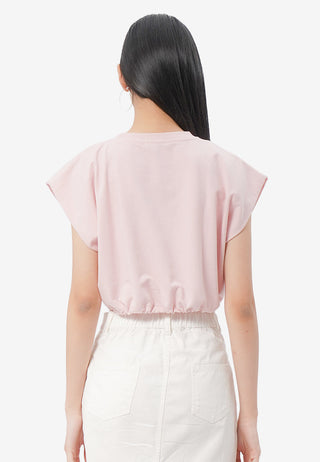 Short Sleeve Cropped Stopper Top