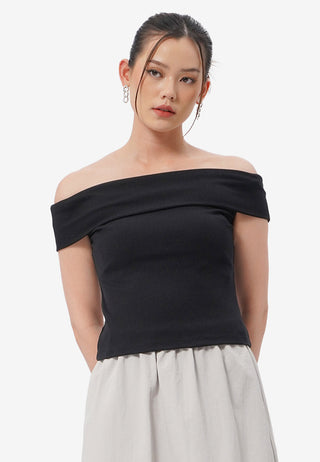 Off Shoulder Short Sleeve Top