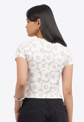 Fitted Short Sleeve Crop T-Shirt