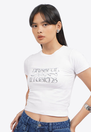 Fitted Short Sleeve Crop T-Shirt
