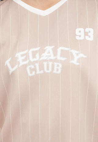 Oversized V-Neck Stripes T-Shirt