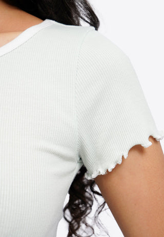 Ribbon Details Short Sleeve Top