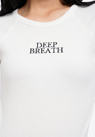 Short Sleeve Raglan Crop Rib Top