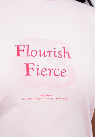 Printed Short Sleeve Crop T-Shirt