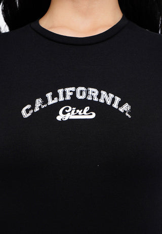 Side Ruched Graphic Crop T-Shirt